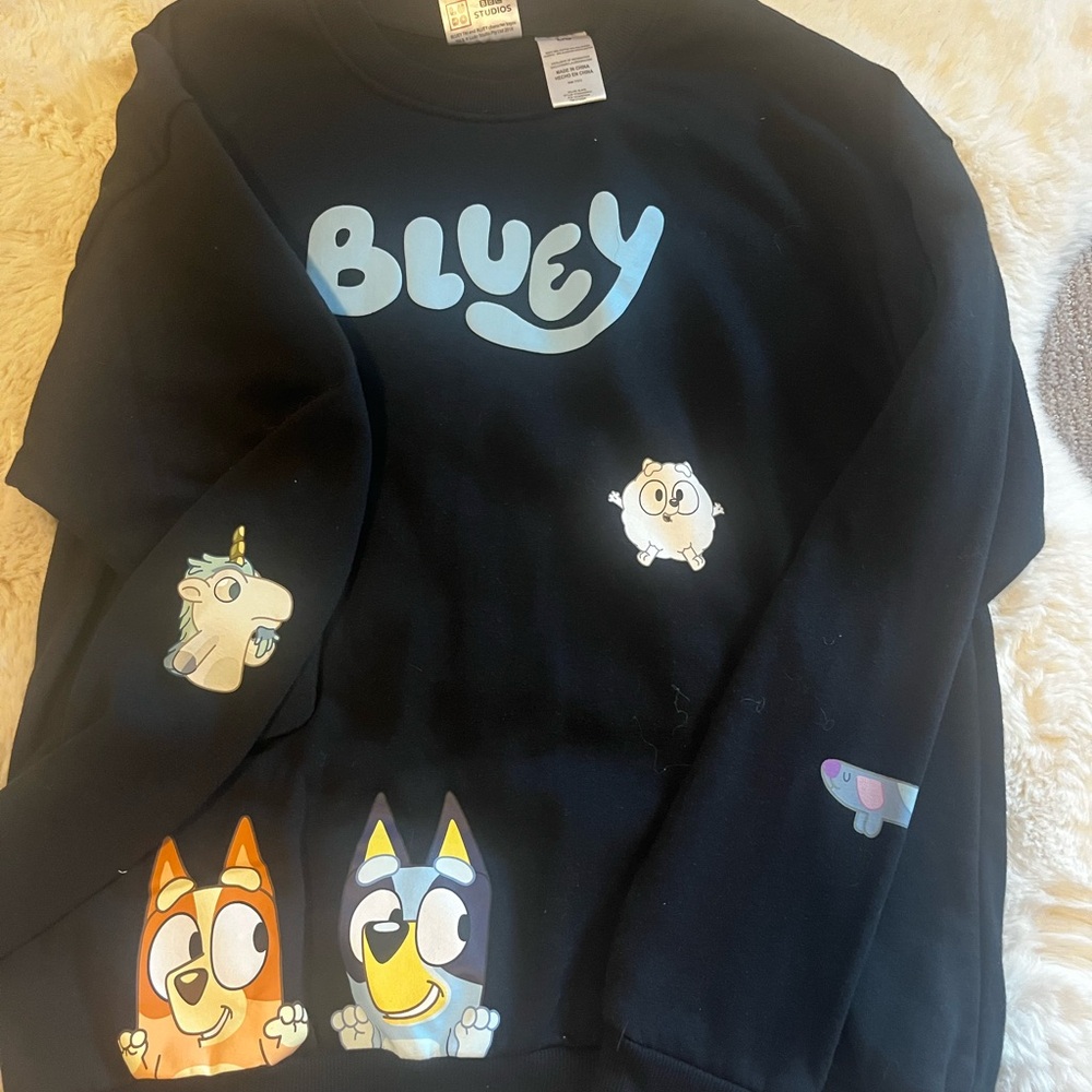 Bluey adult Sweatshirt - Black